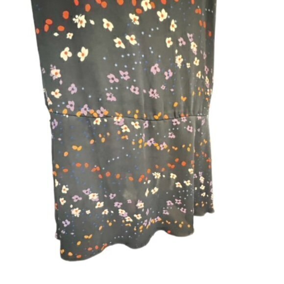 Cabi 3828 Muse Blue Floral Print Tunic Dress Women‎ Size XS Short Sleeve Boho - Picture 7 of 15